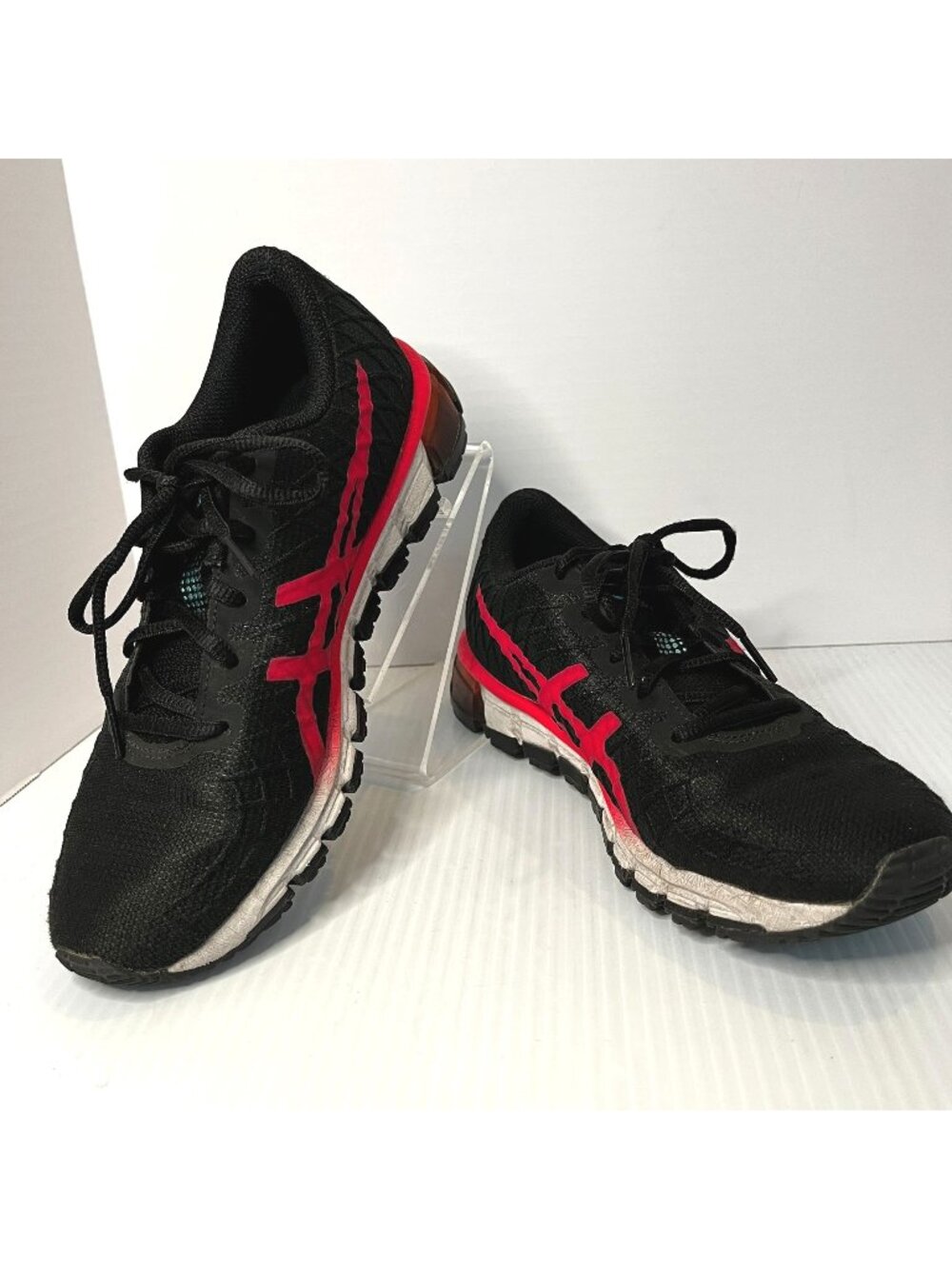 ASICS GEL Quantum 180 4 Black Laser Pink Women 9 Euro 40.5 Sneakers